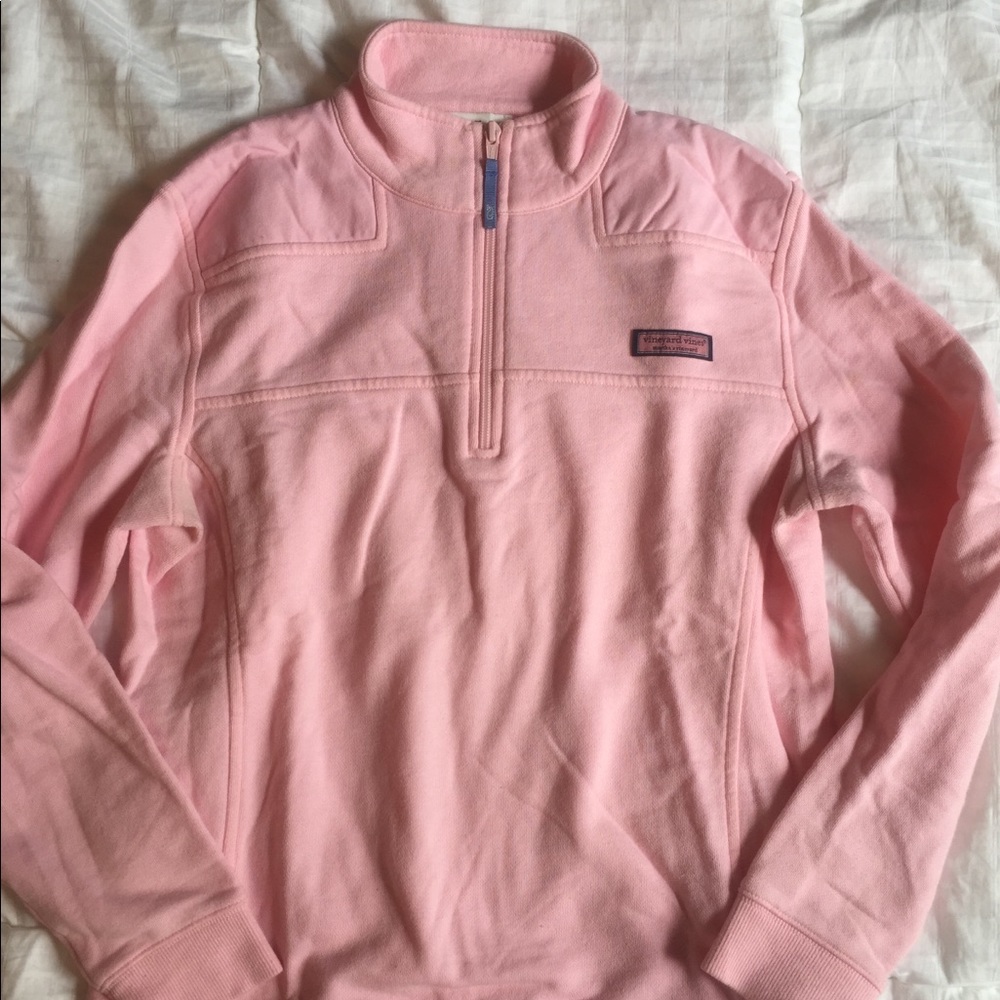Pink Vineyard Vines half zip